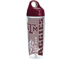 Tervis 1220312 Texas A&M Aggies College Pride Trinkflasche mit Wickel und braunem Deckel, 680 ml, transparent