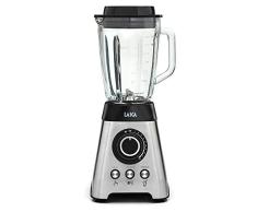 Laica Xpro VB3300 Multifunktions-Mixer mit Vakuumanschluss, 1750 ml Glaskrug, 6 gehärtete Edelstahlklingen, 10 Geschwindigkeitsstufen, 3 Programme, 1200 W