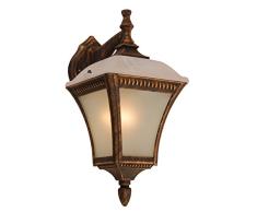 Globo E27 Nemesis IP44 Außenwandleuchte, goldfarben