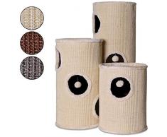 dibea KT00912 Kratztonne, Kratzbaum für Katzen, Höhe 100 cm, Farbe wählbar