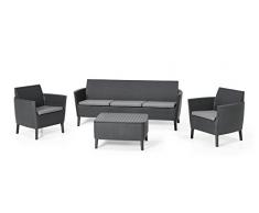 Allibert Lounge-Set Salemo mit 3-Sitzer