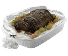 PanSaver Ovenable Pan Liners Ofen Bräter Tasche mit Bindebändern, 18-by-24-inch