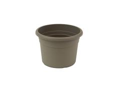 greemotion Pflanzkübel Fiona, UV-Beständiger Blumentopf aus Kunststoff, Pflanzgefäß mit Bodenlöchern, Volumen ca. 2 l, ca. Ø 20 x H 14 cm