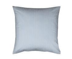 fleuresse 703365 Fb. 2 Buntgewebe Nevada Kissenbezug, 80 x 80 cm, blau-weiÃ gestreift