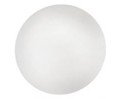 EGLO Ella Wandlampe, Stahl und Glas, E27, 60 W, Weiß, Opal matt, Ø 35 cm, 2