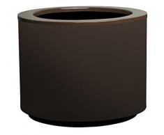 Hobby Flower Steel Plus Blumentopf rund mit Zulassung 60 x 50 cm schokoladenbraun