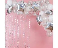 Ginger Ray SG-104 Balloon Arch-Iridescent Ballons, plastik, rose