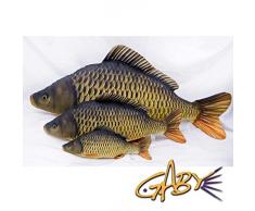 GABY Fish Pillows Dekoratives Kissen in Form eines echten Fisches, Gemeiner Karpfen