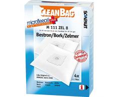 CleanBag M 111 ZEL 8 Staubbeutel, wie Original: K 00020, Serie 2000, Inhalt: 4 Staubsaugerbeutel + 1 Universalfilter