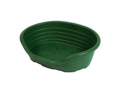 Dehner Hundekorb Benji, ca. 65 x 45 x 21 cm, Kunststoff, dunkelgrün