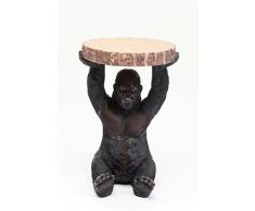 Kare Beistelltisch Animal Gorilla, Ã37cm, kleiner, runder Couchtisch, Holzoptik, Tierfigur als ausgefallener Wohnzimmertisch, (H/B/T) 53x37x37cm