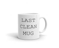 Last reinigen Becher Funny Neuheit Humor 313 ml weiß Keramik Glas Kaffee Tee Tasse