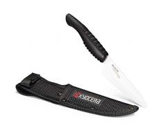 Kyocera CKT-105WH-BK Kitchen Camp Knife Küchenmesser, keramik