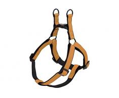 Nobby Geschirr Classic Reflect SOFT goldfarben / schwarz Brust: 50/72 cm; B: 20 mm