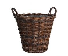 Mica decorations 171927 Korb, Kubu, braun