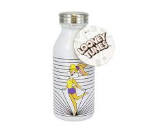 Paladone PP5669LOO Looney Tunes Lola Bunny Trinkflasche aus Edelstahl, 450 ml mit Schraubverschluss, auslaufsicher, ideal für Schule, Büro, Arbeit, Outdoor, multi