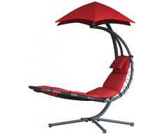 Vivere DREAM-CR Hänge Sessel Polyester, Rot