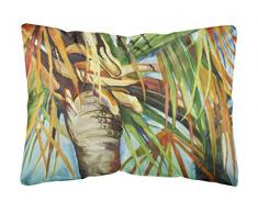 Carolines Treasures JMK1129PW1216 Dekokissen, Palmenmotiv, Leinenstoff, groß, Mehrfarbig