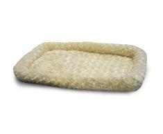 Furhaven Ultra Plüsch Nackenrolle Hundebett, Größe L, Latte