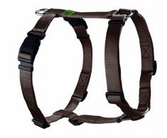 HUNTER VARIO RAPID Geschirr für Hunde aus Nylon, 5-fach verstellbar, weich, robust, XL, braun