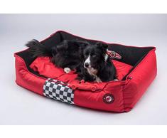 Kiwi Walker Schlafsofa, Memory-Schaumstoff, Design Formula, Größe XL, 95 x 65 x 26 cm, Rot/Schwarz