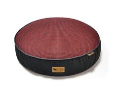 P.L.A.Y – Pet Lifestyle & You PY0009CLF Rund Bett Houndstooth, L, rot/schwarz