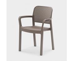 KETER Orlando Allibert samanna Cappuccino Esszimmerstuhl, Capuccino