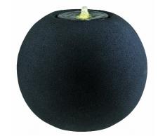Esteras 851210741 Brunnen für den Garten, Rund, Ø 41 cm, Fiberglas, Schwarz, Meco