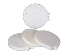 Ecstassy Untersetzer in Fischform für Getränke aus weißem Marmor, handgefertigt, für Cocktail-Untersetzer, 4 Stück, Untersetzer mit Küstenmotiv, Tischuntersetzer, Marmor, Wein-Untersetzer für Tisch und Bar