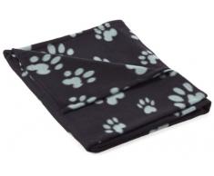 Trixie 37183 Fleecedecke Barney, 150 × 100 cm, schwarz/grau