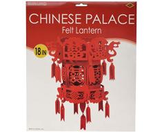 Beistle Deckenhänger GroÃe Chinesische Laterne aus Filz 46 cm