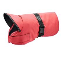 HUNTER Denali Hundemantel, Wintermantel, Fleecefutter, wasser- und windabweisend, reflektierend, 45, rot