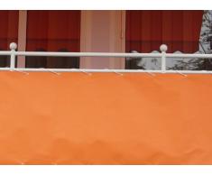 Angerer Balkonbespannung PE-Gewebe Uni, Orange, 75 cm hoch, Länge: 8 Meter