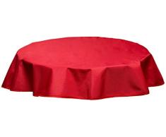 Beo Quadratische Wasserabweisende Tischdecke 100% Polyester in rot 120cm rund