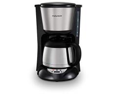 Morphy Richards 162771EE Filter Kaffeemaschine mit Timer und Thermoskanne, Edelstahl / Gebürstet