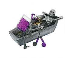 Design Toscano Halloween Resting HIS Weary Knochen Skelett allumfassendes Skulptur