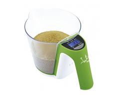 Jata Hogar 766 – Elektronische Küchenwaage mit abnehmbarer, Kapazität 2 kg, grün und weiß