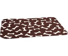 Flamingo 514608 Fleecedecke braun Knochen, 150x130cm