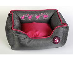 Kiwi Walker Schlafsofa, Memory-Schaum, klein, 45 x 35 x 20 cm, Pink/Grau