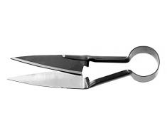 Berger Buchsbaumschere 2712 mit Rundfeder Schafschere aus geschmiedeten Klingen, Klingenlänge: 15,5 cm