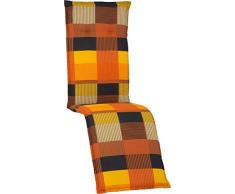 Beo Gartenmöbel Auflage für Relaxstühle in karo gelb orange schwarz