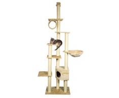 Trixie 43901 Kratzbaum Madrid, deckenhoch, 245–270 cm, beige