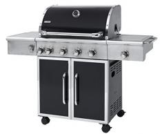 Tepro 3151 Gasgrill Manhattan mit 4 Edelstahlbrenner, 1 Seitenbrenner und 1 Horizontalbrenner