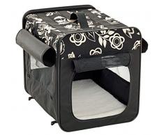 Karlie Smart Top Floral Faltbox, 46 x 41 x 36 cm, schwarz