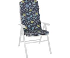 Angerer Stuhlauflage, Exklusiv Sesselpolster hoch Design Riva, grau, 120x50x7 cm, 1024/095