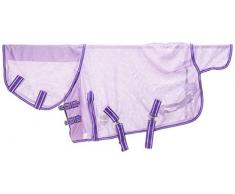 Cwell Equine New Mini/Shetland/Pony Fly Teppich Weich Mesh befestigt Hals Cover violett/lila 3 6–4 22,9 cm (4 7,6 cm).