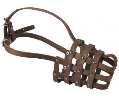 Leder Korb Maulkorb # 143 – Deutscher Schäferhund, Labrador, Husky, Retriever (Umfang 29,2 cm Schnauze Länge 10,8 cm)