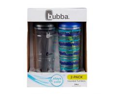Bubba 690 ml Envy Trinkglas, doppelwandig, isoliert, mit Strohhalm, 2 Stück