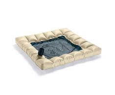 Pigro Felice ModulAir Schwimmende Hängematte, PVC-Kunststoff, Beige, 130 x 130 x 18 cm