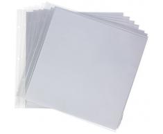 Artemio 30,5Â x 30,5Â cm Kunststoff Ãrmel mit 3-Loch Fotoalbum, 10Â StÃ¼ck, transparent